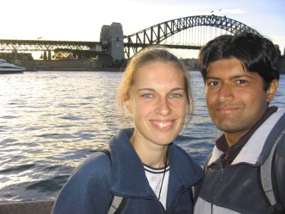 Daria and Puneet in Sydney