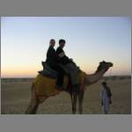 A closer shot of us on the camel