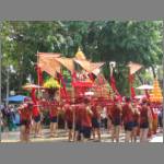 Festive procession with Buddha images