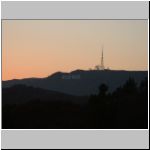 Hollywood Hills at sunset