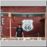 Puneet outside the Caverns on Route 66
