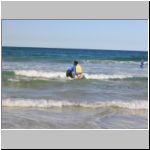 The most common activity -- going out to catch the waves