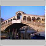 The Ponte Rialto is one of only 3 bridges across the Grand Canal