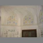 The walls and ceilings are beautifully decorated