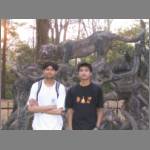 Posing with my cousin Nikhil