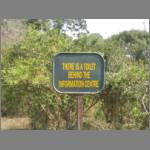 A sign you see before heading into the wilderness