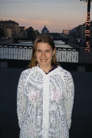 Daria in Russia during white nights Daria in St Petersburg during white nights
