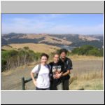 Barbara, Daria and Puneet at Inspiration Point