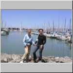 Daria and Varvara at the Berkeley Marina