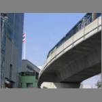 Modern Bangkok: Skytrain next to skyscrapers