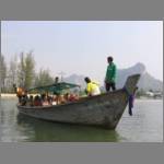 Longtail boat -- see tails in next picture