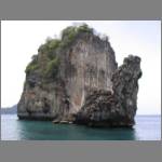 Some cliffs stand alone in the water, you can even kayak around them!