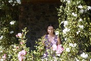 Daria surrounded by flowers Daria surrounded by flowers