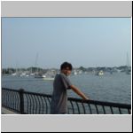 Puneet with boats
