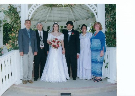 Daria and Puneet with relatives
